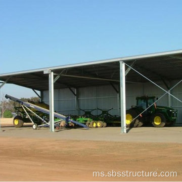 Struktur keluli penyimpanan pertanian bangunan pertanian